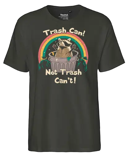 Trash Talker! - raccoon, waschbär, trash, müll - Fairtrade T-Shirt