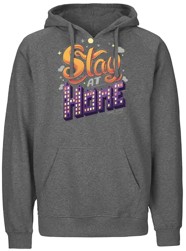 Stay at Home - Stay home, Stay safe, Corona, Zuhause, Introvert, Stay hlthy - Fairtrade Hoodie
