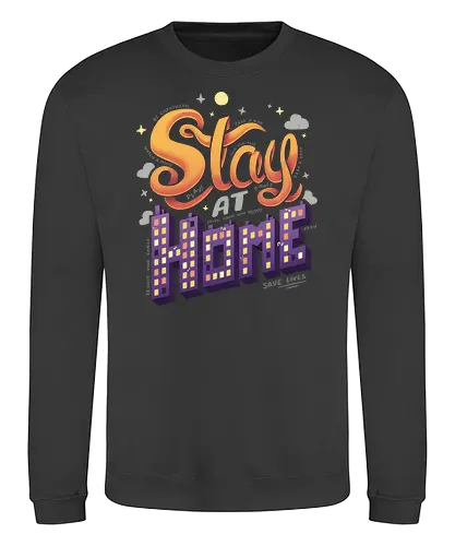 Stay at Home - Stay home, Stay safe, Corona, Zuhause, Introvert, Stay hlthy - Sweatshirt