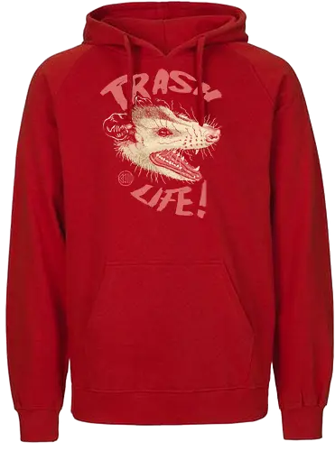 Possum Panic - opossum, Panic, trash - Fairtrade Hoodie