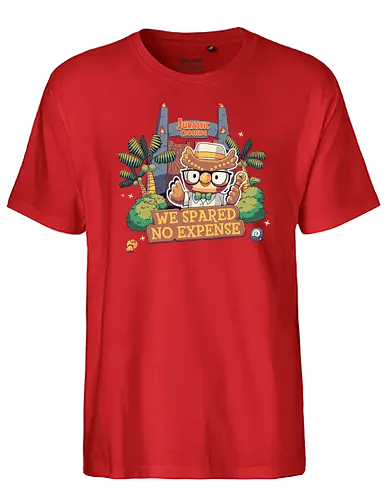 No Expense - animal, Crossing, Museum, jurassic, park, eule, owl, mashup - Fairtrade T-Shirt