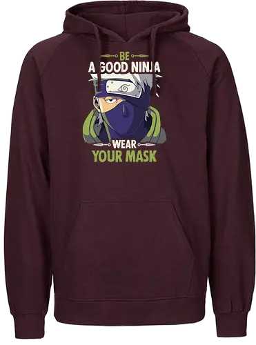 Good Ninja - ninja, shinobi, anime, mask, Corona, Pandemic, Pandemie - Fairtrade Hoodie