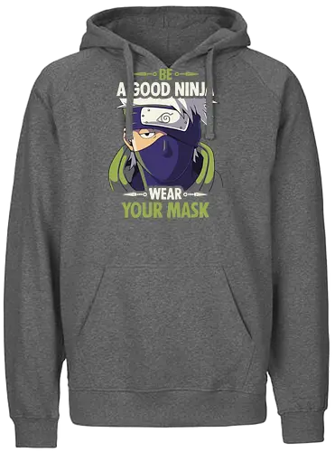 Good Ninja - ninja, shinobi, anime, mask, Corona, Pandemic, Pandemie - Fairtrade Hoodie