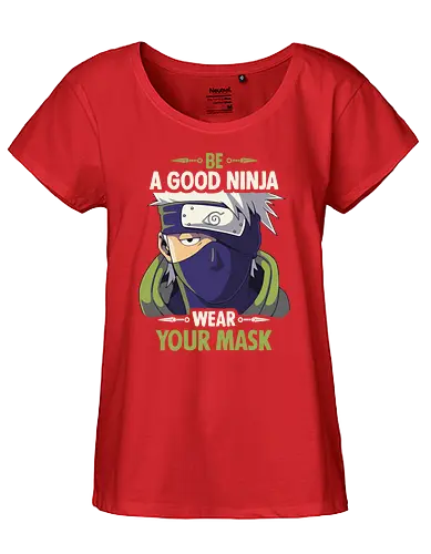 Good Ninja - ninja, shinobi, anime, mask, Corona, Pandemic, Pandemie - Fairtrade Girl Shirt