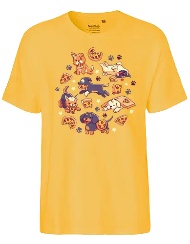 Pupperoni Pizza - dog, pizza, cute, niedlich, kawaii, hund, essen, food - Fairtrade T-Shirt