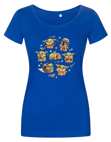 Baby Child Adventures - baby, child, alien, space opera, scifi, science fiction - Damen T-Shirt