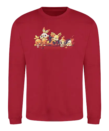 Fire - feuer, starter, pocket, monster, sitcom, 90s, mashup - Sweatshirt
