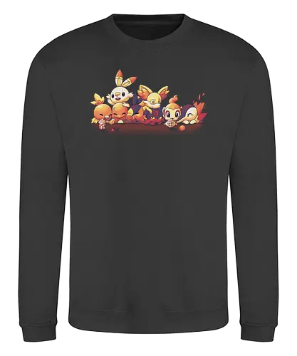 Fire - feuer, starter, pocket, monster, sitcom, 90s, mashup - Sweatshirt