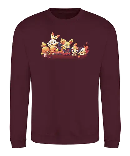 Fire - feuer, starter, pocket, monster, sitcom, 90s, mashup - Sweatshirt
