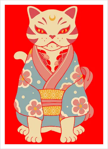 Catsune in Kimono