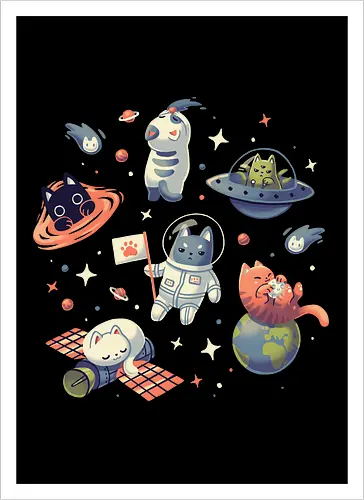 Kitty Cats in Space