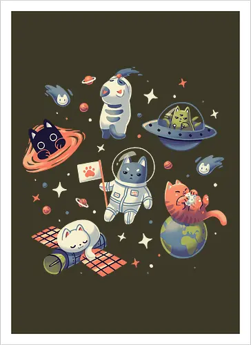 Kitty Cats in Space