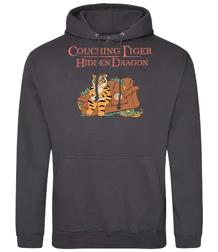Couching Tiger Hidden Dragon - couch, tiger, dragon, drache, kung fu - Standard Hoodie
