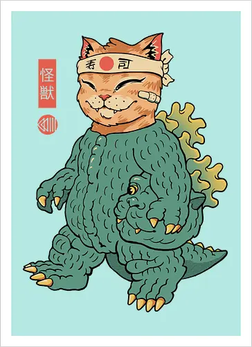 Unmasked Kaiju Meowster