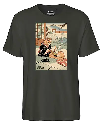 Tattooed Meowster - katze, cat, tattoo, traditional - Fairtrade T-Shirt