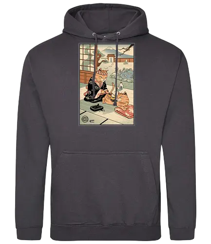 Tattooed Meowster - katze, cat, tattoo, traditional - Standard Hoodie