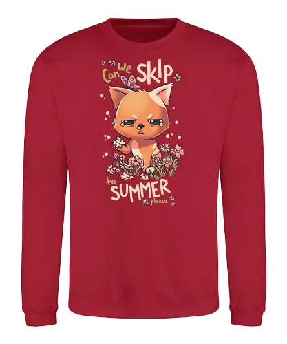 Skip to Summer Allergic Cat - allergy, Pollen, allergie, frühling, spring - Sweatshirt