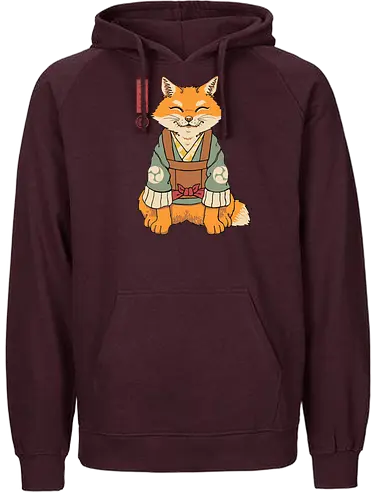 Kitsune - kitsune, fuchs, fox - Fairtrade Hoodie