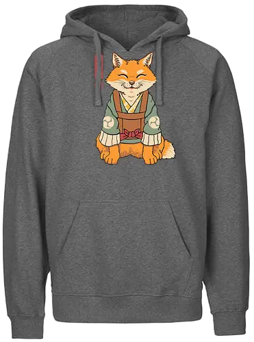 Kitsune - kitsune, fuchs, fox - Fairtrade Hoodie