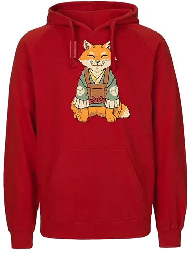 Kitsune - kitsune, fuchs, fox - Fairtrade Hoodie