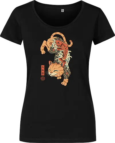 Koi Fish Cat Irezumi