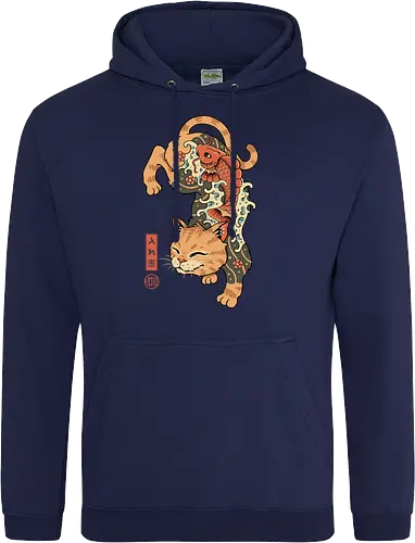 Koi Fish Cat Irezumi
