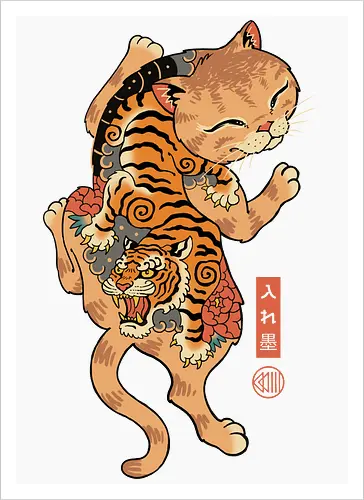 Tiger Cat Irezumi