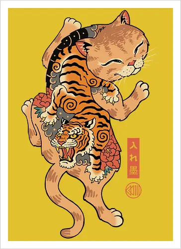 Tiger Cat Irezumi