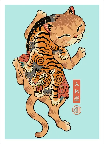 Tiger Cat Irezumi