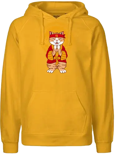 Year of the Dragon Lucky Meowster - dragon, drache, cat, katze, lunar new yr - Fairtrade Hoodie