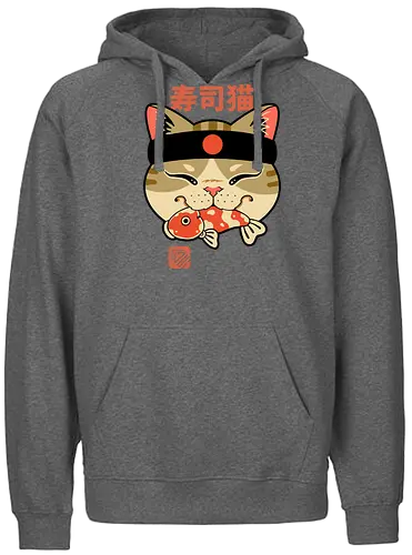 Meowster Hd # 2 - meow, cat, katze, Koi - Fairtrade Hoodie