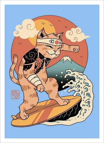 Meowster Surfer