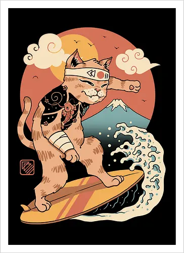 Meowster Surfer