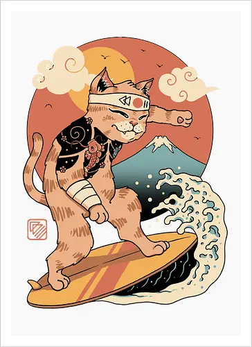 Meowster Surfer