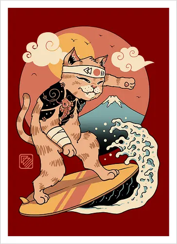 Meowster Surfer