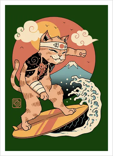 Meowster Surfer