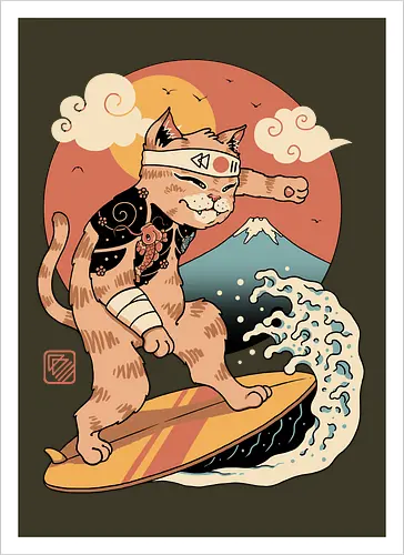 Meowster Surfer