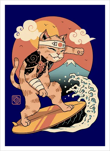 Meowster Surfer