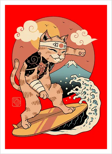 Meowster Surfer