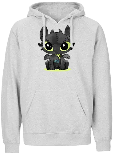 Dragon - dragon, cute, animation, film niedlich - Fairtrade Hoodie