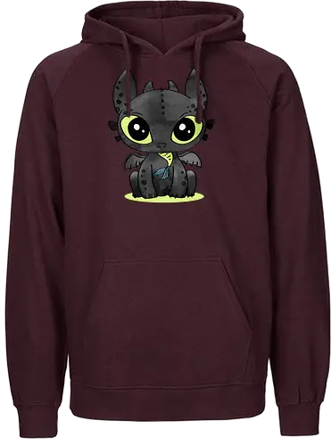 Dragon - dragon, cute, animation, film niedlich - Fairtrade Hoodie