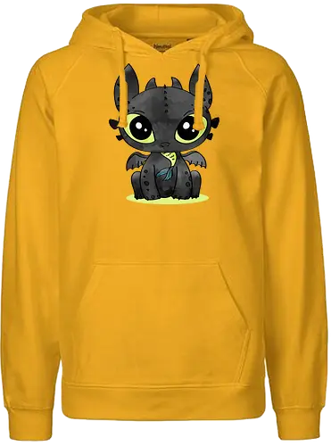 Dragon - dragon, cute, animation, film niedlich - Fairtrade Hoodie