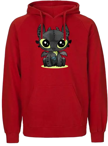 Dragon - dragon, cute, animation, film niedlich - Fairtrade Hoodie