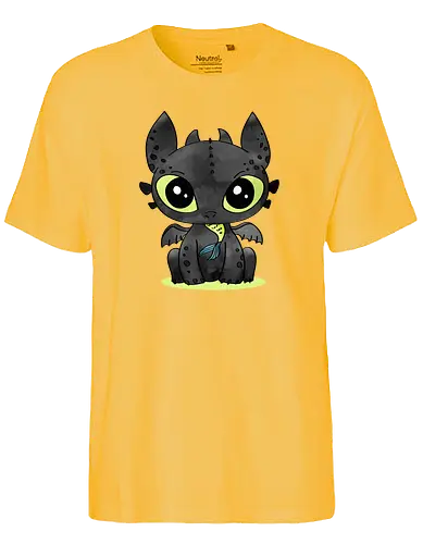 Dragon - dragon, cute, animation, film niedlich - Fairtrade T-Shirt
