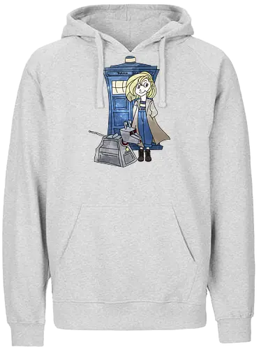 13th Doctor - Doctor, tardis, k-9, k9 - Fairtrade Hoodie