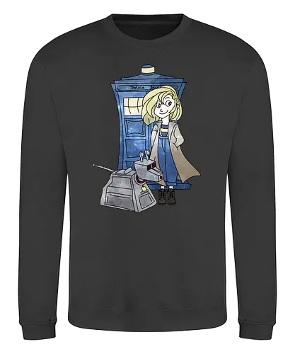 13th Doctor - Doctor, tardis, k-9, k9 - Sweatshirt