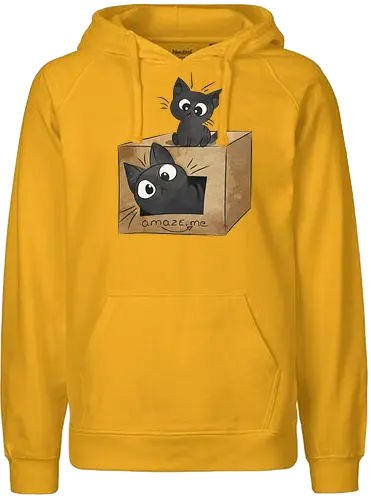 Amaze_me - katze, cat, neko, karton, meme, box, online shop, shopping - Fairtrade Hoodie