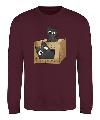 Amaze_me - katze, cat, neko, karton, meme, box, online shop, shopping - Sweatshirt