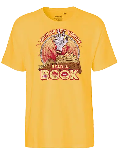 Read a damn book - necronomikon, film, filme, horror, merchandise, army of darkness - Fairtrade T-Shirt