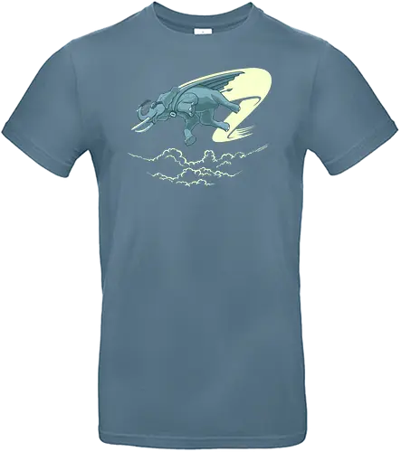 Roaming the Skies - elefant, pilot, himmel - Standard T-Shirt